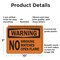 Signmission No Smoking Matches or Open Flame OSHA Warning Sign, Plastic, 10in W x 7in L, 2PK OS-2PACK-WS-P-710-L-19696 - alternate 2
